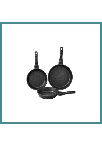 Trendexa Redchef 20-24-28cm 3lu Dokum Tava Set Mac Çok Renkli