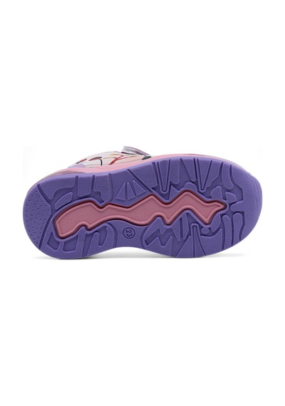Khayt Zıpzıp Ortopedik Hafif Unisex Işıklı Çocuk Spor Ayakka Lila - Pembe