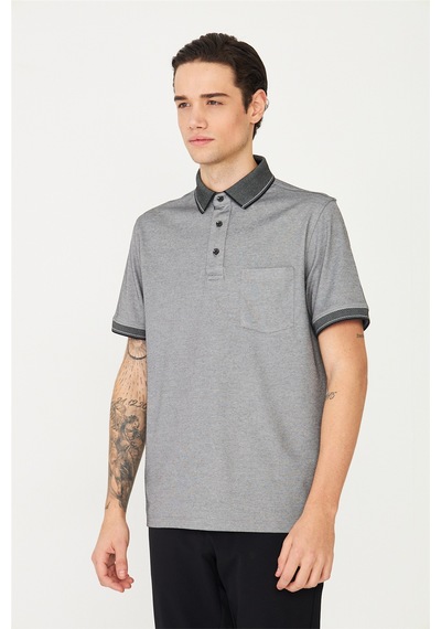 Siyah/beyaz Polo Yaka T-shirt Siyah/beyaz