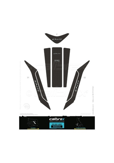 Calibrex Honda Dio 2021-22 Tank Pad Xhd22c
