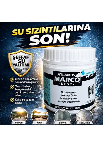 Şeffaf Su Yalıtım Malzemesi 1 Kg Su Sızıntı Önleyici Izolasyon