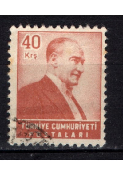 1955 Atatürk Sağa Bakan Portre 40 Kuruş Tp0733 İsfila1829  Teşhir Ürün