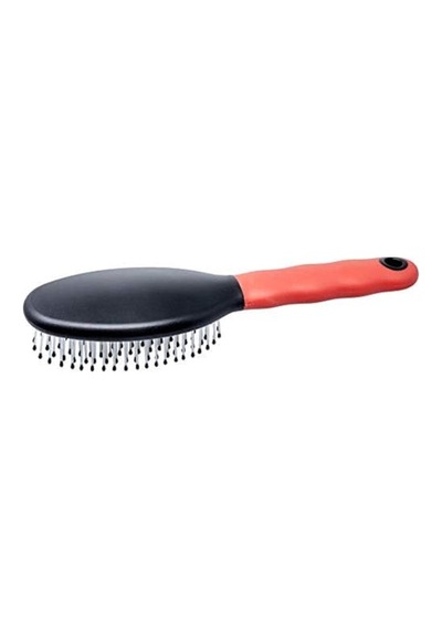 Ferplast Gro 5931 Plastik Uçlu Esnek Fırça, M, Red, Single Wire