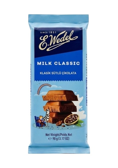 Wedel Klasik Sütlü Çikolata 90 Gr 3'lü
