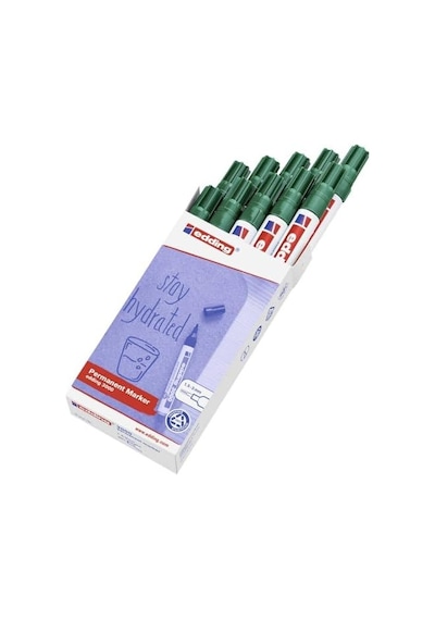 3000 Permanent Markör Yeşil - 10 Kalem - 1,5-3 Mm Yuvarlak Uç