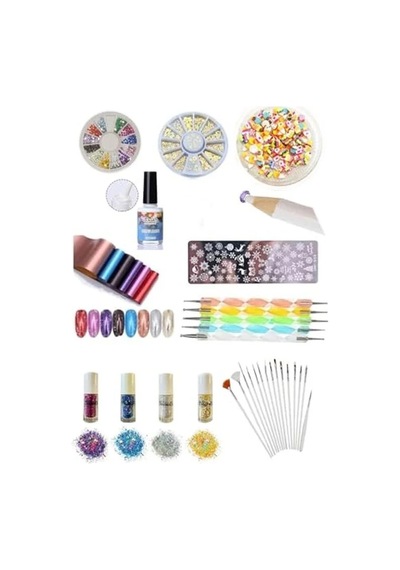 9 Parça Tırnak Süsleme Seti, Nail Art Seti