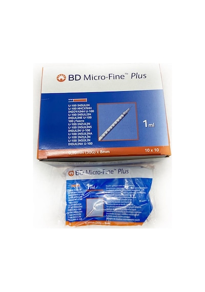 BD Micro-Fine Plus Enjektör 1 ML 30G x 8 MM 100'lü