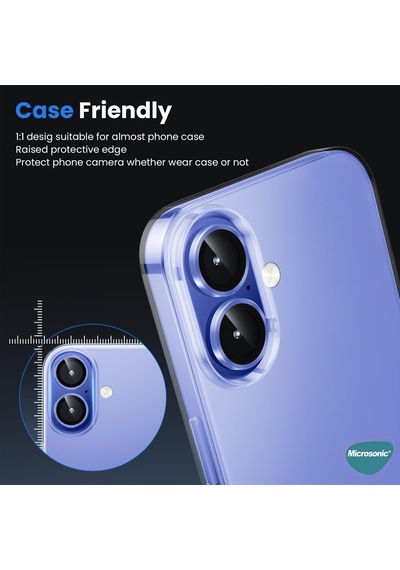 Microsonic Xiaomi Poco X8 Pro Tekli Kamera Lens Koruma Camı Siyah