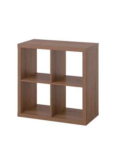 Ikea Kallax Açık Raf Ünitesi, Kahverengi-ceviz Görünüm, 77x77 Cm