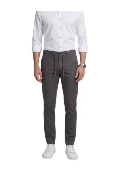 Deepsea Erkek Füme Esnek Kumaş Slim Fit Beli Lastikli Günlük Spor Pantolon 2601070