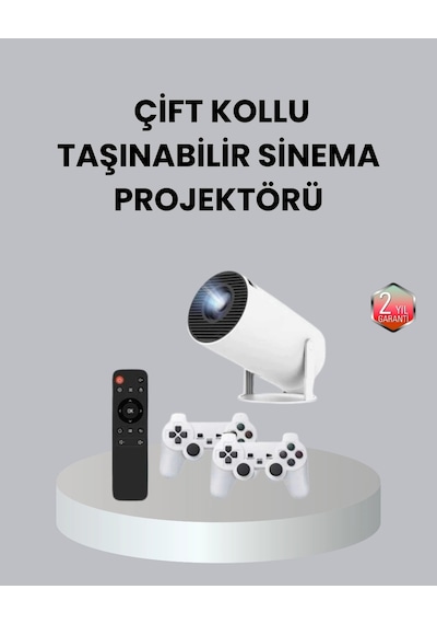 4k Wi-fi 6 Projeksiyon Cihazı - 10.000+ Oyun Desteği, Kablosuz Bağlantı Ve Çoklu Giriş Portları