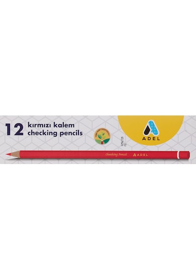 Adel Checking Pencil, Kırmızı Boyak. Fsc 124-Pembe
