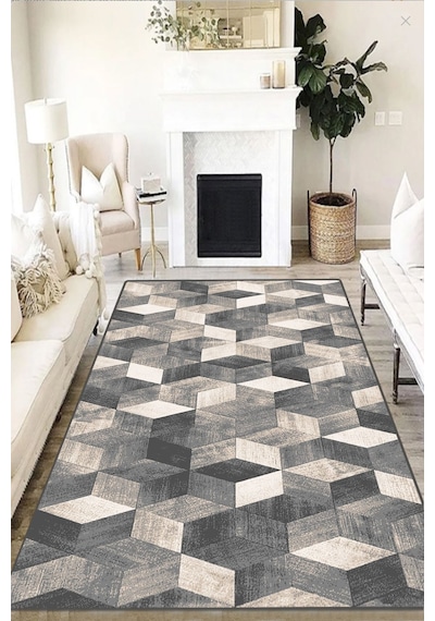 Chilai Home Polygon Dekoratif Halı Djt Çok Renkli