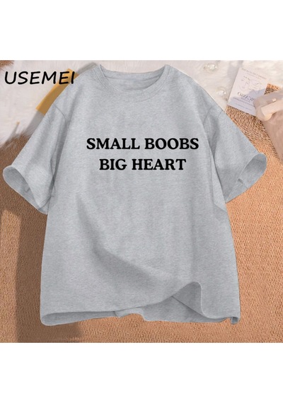 Flood Of Style Küçük Göğüsler Büyük Kalp T-shirt Komik Söyleyerek Tshirt Yetişkin Mizah Şakalar Kısa Kollu P Gri Flood Of Style Küçük Göğüsler Büyük Kalp T-shirt Komik Söyleyerek Tshirt Yetişkin Mizah Şakalar Kısa Kollu P Gri