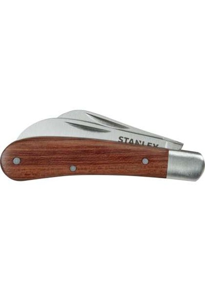 Stanley Stht0-62687 Çift Kamp Bıçaklı Elektrikçi Kamp Bıçağı Gri - Gümüş