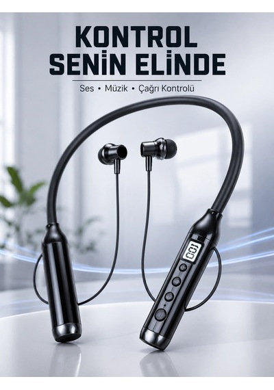 Zenvia Uzun Kullanım Süreli Bluetooth Kulaklık Boyun Bantlı Mikrofonlu 600 Saat Müzik Süreli Ses Ve Çhassasiyet K