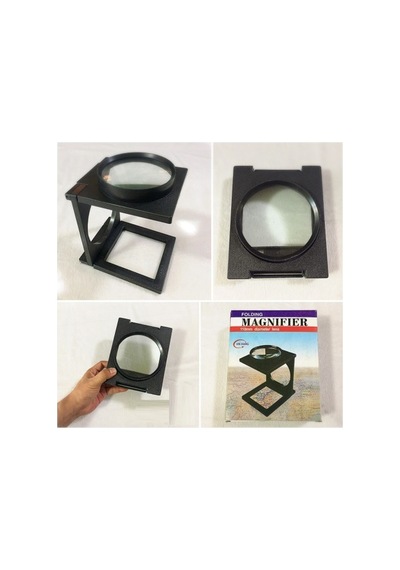 110 Mm Katlanır Büyüteç Küçük Yazı Eller Serbest Merceği