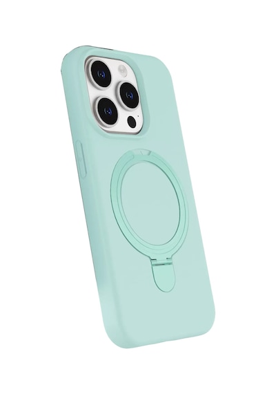 Newface Apple İphone 15 Pro Max Regal Magsafe Standlı Kapak - Su Yeşili