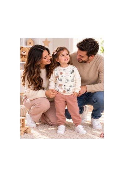 Messlife Eğlenceli Desenli Erkek Çocuk Eşofman Takımı Mavi - 929624379 Mavi