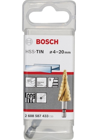 Bosch Hss-Tin 9 Kademeli Matkap Ucu 4-20 Mm 2608587433