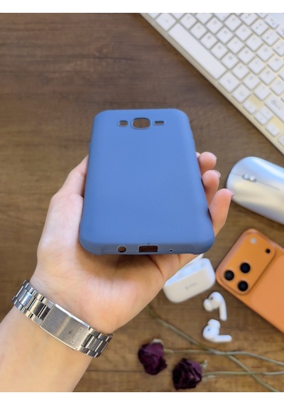 Samsung J7 2015 Uyumlu Kamera Korumalı Darbeye Dayanıklı Renk Atmayan Fab Silikon Kılıf Lacivert