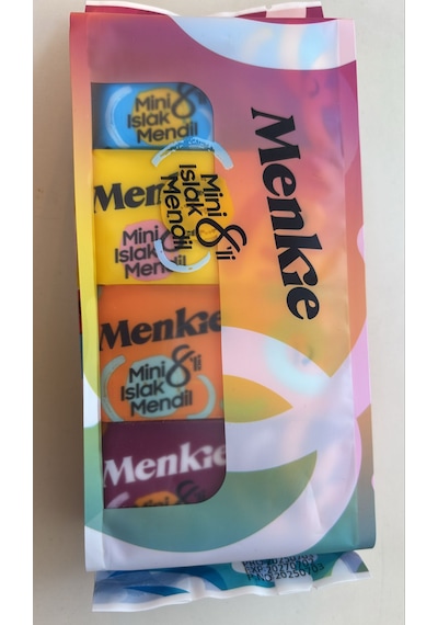 Lummed Menkie - Mini Islak Mendil 8 Adetli 8 Paket 8'li Set