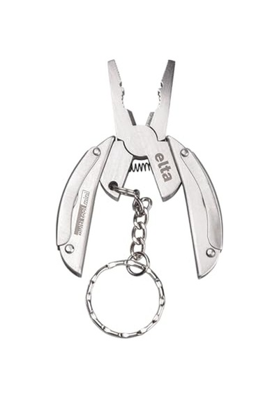 İzeltaş Elta Multi Tool Mini 7 Fonksiyonlu Katlanır Çok Amaçlı Pense El Aleti Paslanmaz Çelik 75 Mm