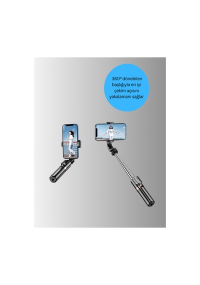 Bluetooth Selfie Çubuğu Uzaktan Kumandalı Renk