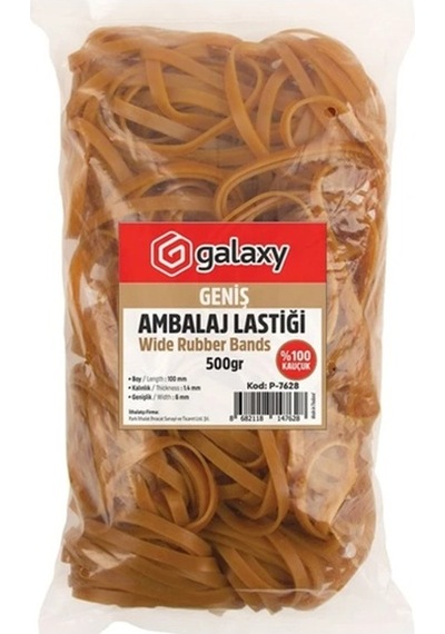 Galaxy Ambalaj Lastiği Geniş Lastik 500gr Paket Lastiği