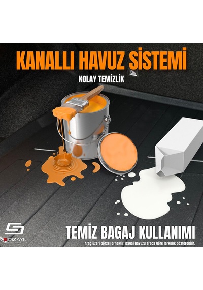 Drstunıng S-dizayn Renault Fluence 3d Pro Bagaj Havuzu 2009 Üzeri A+ Kalite