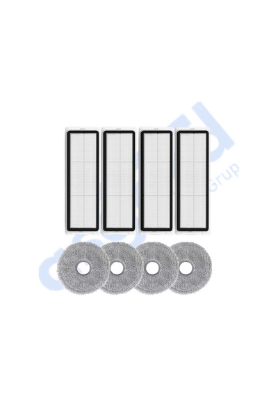 Dreame L10 S Pro, L10s Pro Gen 2, L10s Plus Uyumlu 4 Filtre 4 Mop Pkt-iasgf0000312