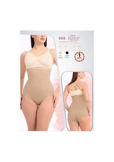 Form Time Yüksek Bel Slip Korse Bej - 927182550 Bej