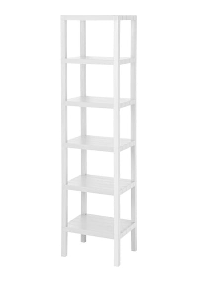 Mithra Life MIT1044 6 Katlı Plastik Beyaz Banyo Mutfak Rafı Beyaz