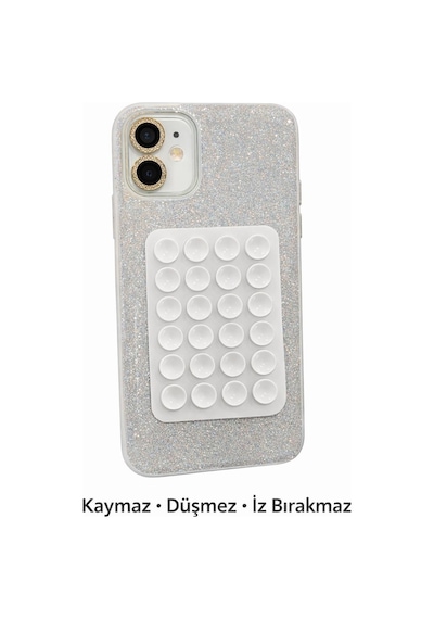 Vantuzlu Telefon Tutucu 3 Lü Set Güçlü Tutuş Kaymaz Sabitleyici Tüm Telefonlarla Uyumlu Renk