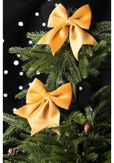 Karaca Home New Year Yılbaşı Ribbon Gold Ağaç Kurdelesi 12x13 Cm 153.09.01.1780