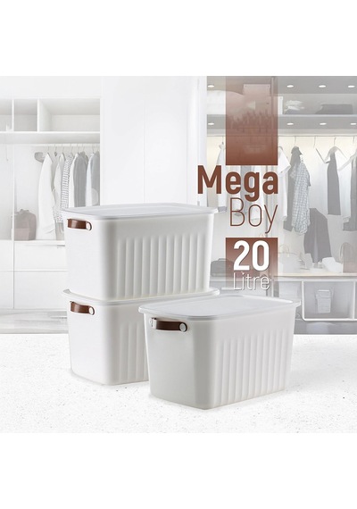 Deconox 1adet 20 Lt Dev Boy Çok Amaçlı Kapaklı Kutu - Deri Kulp Detaylı Dolap İçi Düzenleyici Organizer 40x30x25 Cm Kremit Çok Renkli Deconox 1adet 20 Lt Dev Boy Çok Amaçlı Kapaklı Kutu - Deri Kulp Detaylı Dolap İçi Düzenleyici Organizer 40x30x25 Cm Kremit Çok Renkli