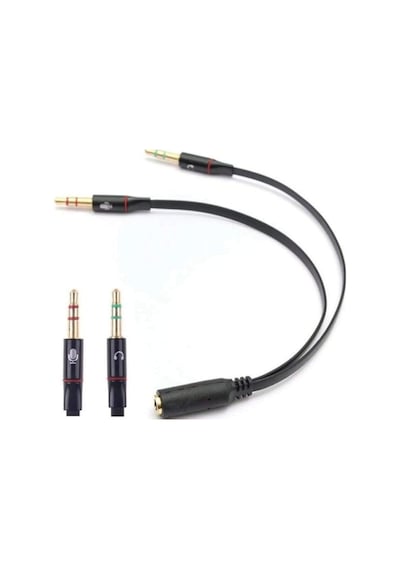 Kulaklık Mikrofon Ayırıcı 3.5mm Çevirici Switch Splitter 4457