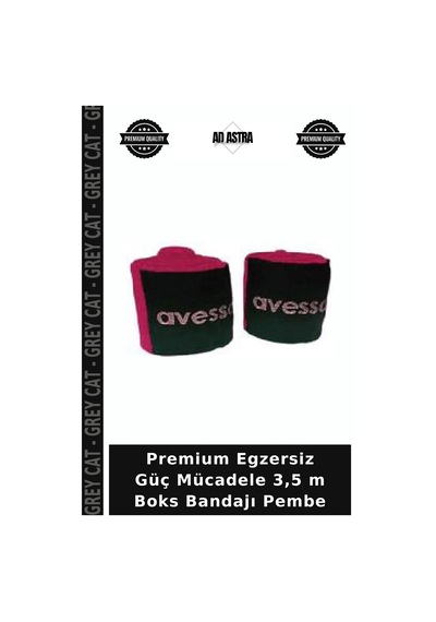 Premium Egzersiz Güç Mücadele 3,5 M Boks Bandajı Pembe