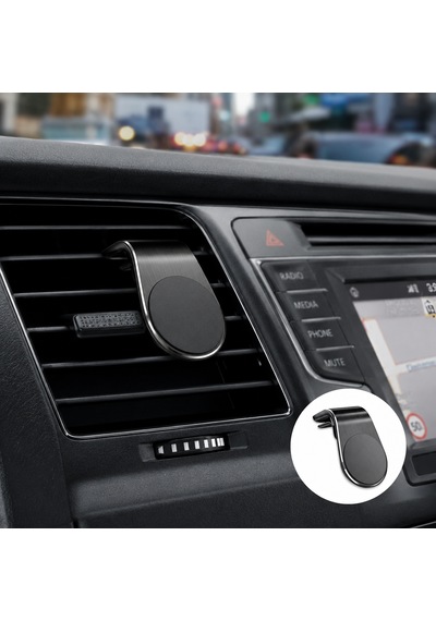 Teknoway Tw475 Peteğe Takılan Mini Araç İçi Telefon Tutucu Siyah