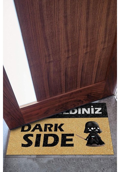 Tr Dark Side Kapı Önü Paspası Dekoratif Kapı Paspası Dış Mekân Paspas Ev İçi Paspası 45x70cm Diğer