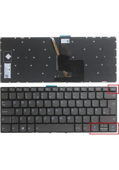 Lenovo İdeapad 320-14ıkb Notebook Klavyesi, Laptop Tuş Takımı Siyah Tr Işıklı / Kl0223ld