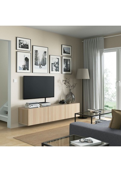 Tv Sehpası, Ağartılmış Meşe Görünümlü, 180x42x38 Cm, Lappvıken Meşe Tv Sehpası, Ağartılmış Meşe Görünümlü, 180x42x38 Cm, Lappvıken Meşe