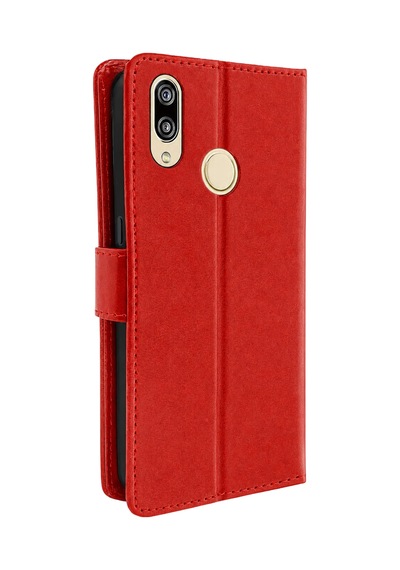 Uryport Huawei Y7 2019 Trend S Plus Kapaklı Telefon Kılıf - Kırmızı Çok Renkli
