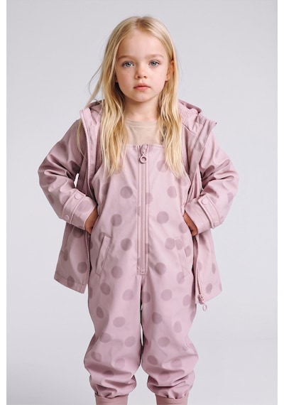 Defacto Puantiyeli Peluş Astarlı Kapüşonlu Mont Kız Bebek G9328a526aupn426 Pembe-pn426