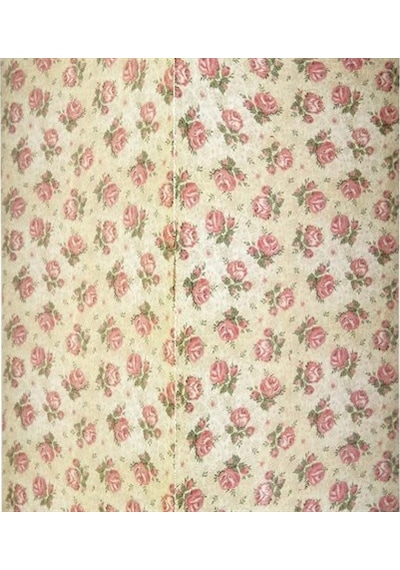 Vitale Şiva Çiçek Desenli Krem Mumluk 18X41 CM Ak.Fq0023