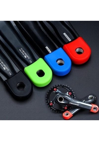 Xbyc 0056 Bisiklet Aynakol Pedal Kolu Koruyucu Silikon Pvc Koruyucu Yeşil