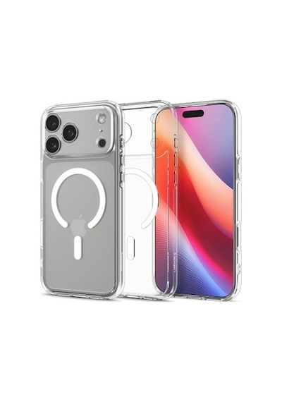 Spigen Apple iPhone 17 Pro İle Uyumlu,  Magsafe Kılıf Ultra Hybrid Mag Fit Sararmaya Dayanıklı Beyaz Şeffaf Diğer