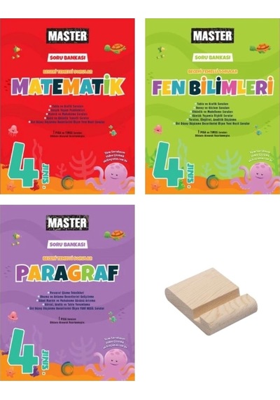 4. Sınıf Master Matematik Fen Ve Paragraf 3lü Set
