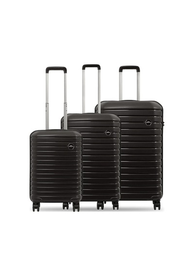 Ground Line Style 3'lü Set Valiz 10663 Siyah - Gri