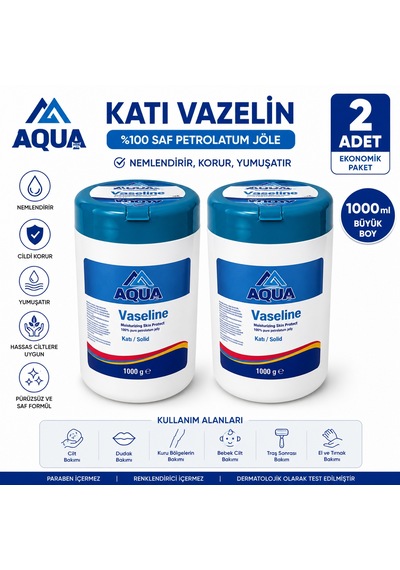 Aqua Katı Vazelin 1l 2 Adet